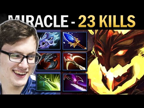 Shadow Fiend Dota Gameplay Miracle with 23 Kills and Butterfly