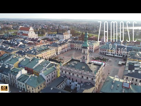 🇵🇱 4K drone video of Zamość, Poland.