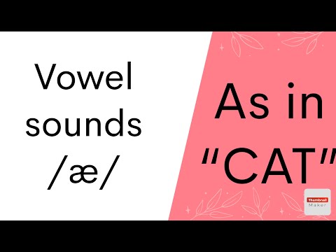 Vowel Sound / æ / as in "cat" - American English Pronunciation