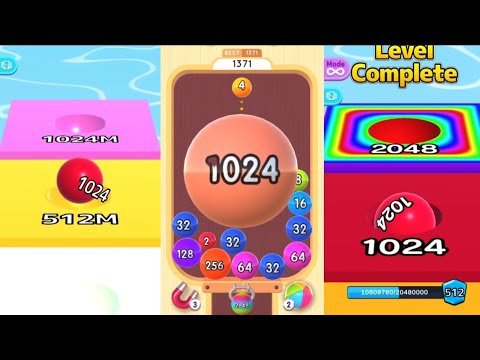 2048 Balls 3D vs Ball Run Infinity vs Ball Run 2048 Merge Number iOS Android all levels gameplay 👌 👍