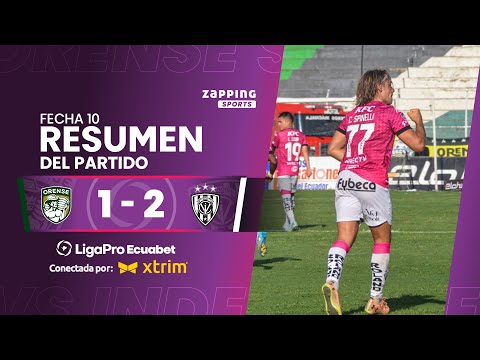 Orense SC 1 - 2 Independiente del Valle / Fecha 10 / LigaPro Ecuabet conectada por Xtrim