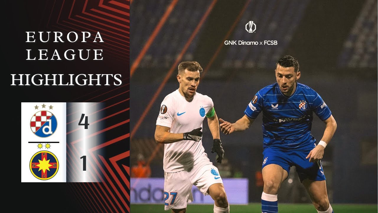 Din. Zagreb vs FCSB Highlights & Goals Season 2025/2026