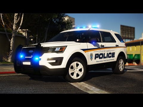 GTA 5 LSPDFR 0.4 MOD #101 (Real Life Mod) - COP PATROLLING IN DOWNTOWN W/ FORD SUV!!!