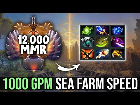 12,000 MMR SEA Farm Speed — 1000 GPM 1000 Last Hits 9-Slots