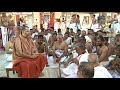 80 Shukla Yajur Veda Pundits Chant In Front Of HH Baala Periaval Beginning The Drama Saptaaham