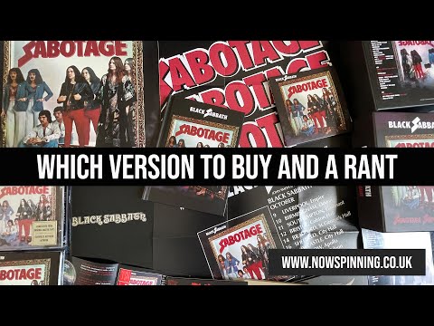 Black Sabbath : Sabotage Album CD Remaster and Super Deluxe Box Set Review and a RANT