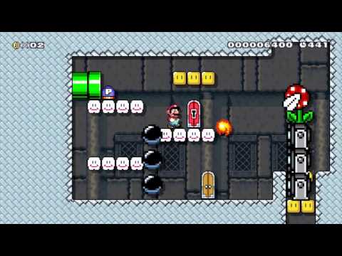 Mario Maker - "Bowser Jr.'s Bratty Boss Ship" Playthrough