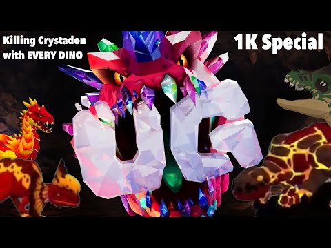 Killing Crystadon with every Dino (1K special)