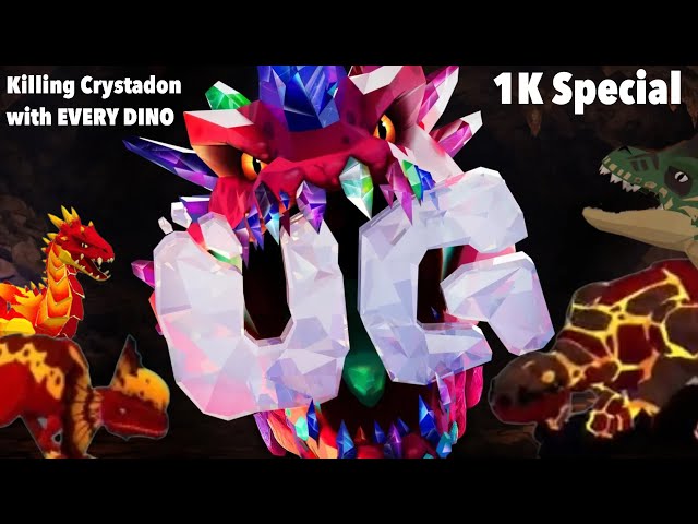 Killing Crystadon with every Dino (1K special)