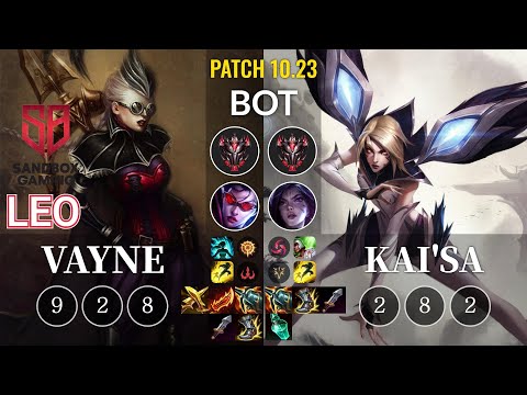 SB Leo Vayne vs Kai'Sa Bot - KR Patch 10.23
