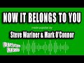 Steve Wariner & Mark O'Connor - Now It Belongs To You (Karaoke Version)