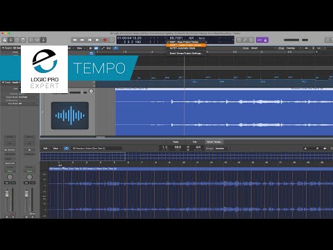Logic Pro's Smart Tempo and Flex Time Working Together To Smooth Out Tempo Changes On An Already Mix