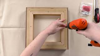 Blick Custom Wood Float Frames: Installing & Finishing Your Canvas