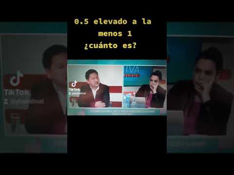 ¿Cuánto es 0.5 elevado a la menos 1 #shorts