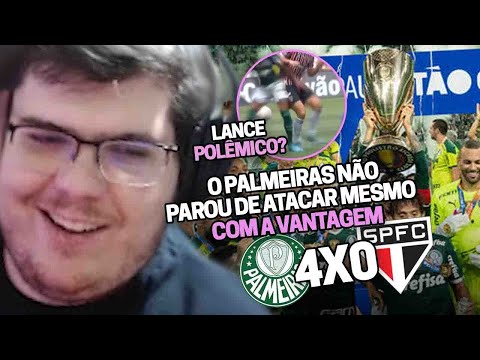 CASIMIRO REAGE: PALMEIRAS 4 X 0 SÃO PAULO - FINAL DO PAULISTÃO 2022 | Cortes do Casimito