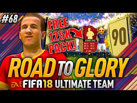 FREE ULTIMATE PACK!! 90 RATED! FIFA 18 ROAD TO GLORY #68