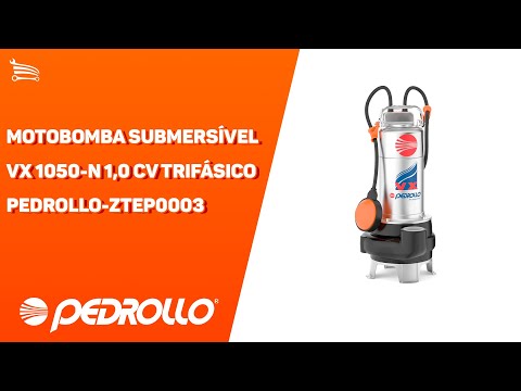 Motobomba Submersível VX 1050-N 1,0 CV Trifásico 220V  - Video