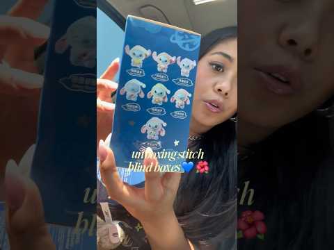 Unboxing stitch labubus?! 🌺💙 #blindboxes