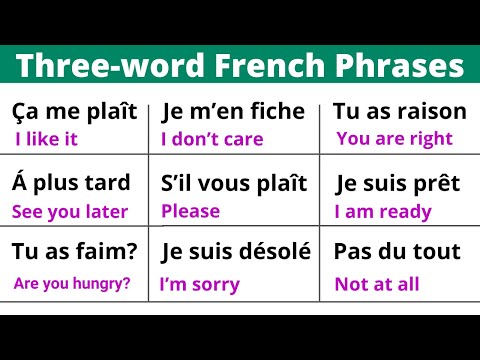 Learn 50 French Sentences in just Three Words