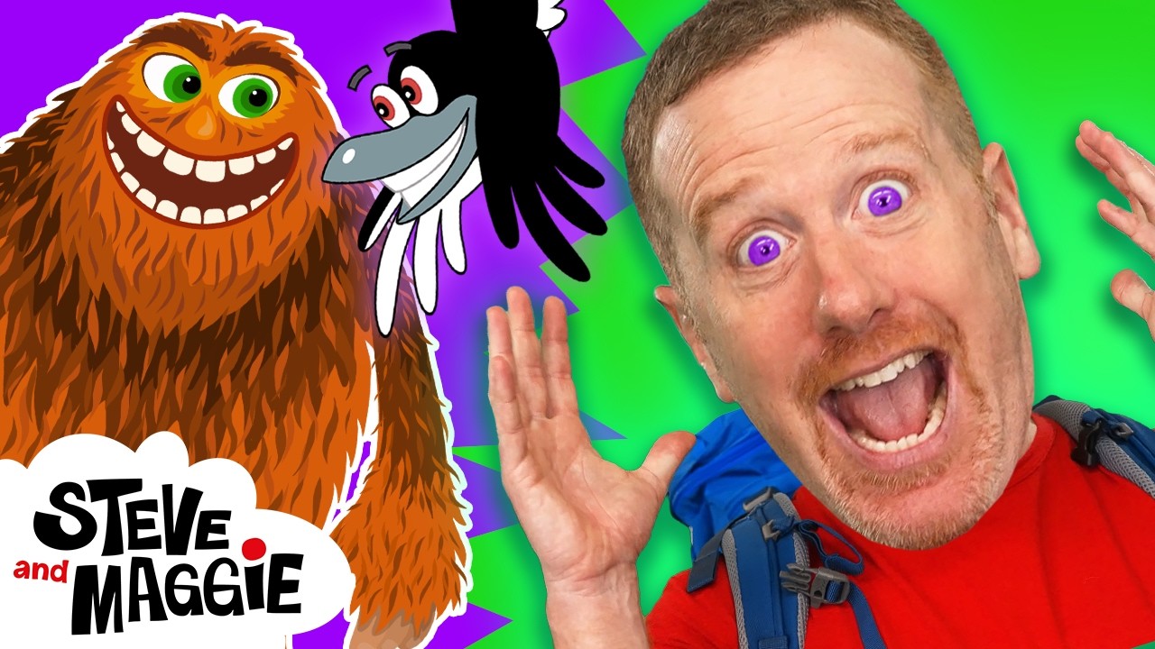 Bigfoot Camping Adventure Story for Kids with Steve and Maggie | Halloween Spooky Surprise