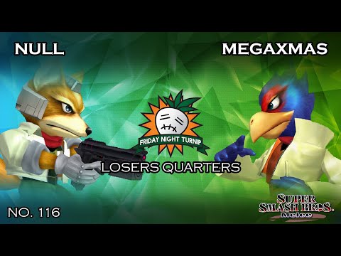 FNT #116 - null (Fox) VS MegaXmas (Falco) - SSBM - Losers Quarters