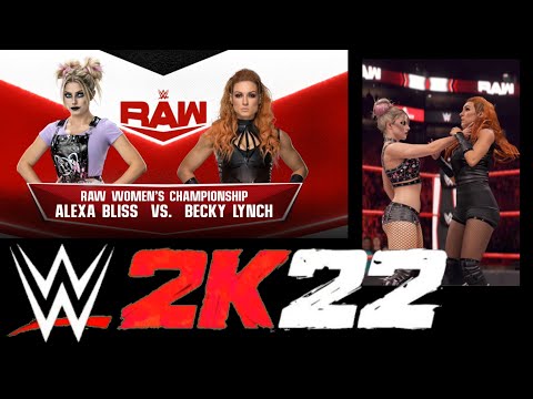 WWE 2K22 | Alexa Bliss vs Becky Lynch | RAW Women's Championship Match | #PS4