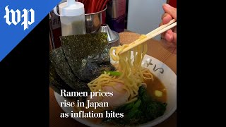 Ramen takes a hit as inflation rises in Japan