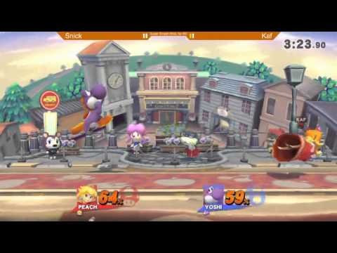 Game Evo 1st Qualifier SSB4: Snick (Yoshi) vs Kaf (Peach, Palutena) - LR5