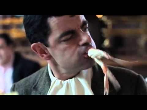 Rowan atkinson eating sea food (Funny) in movie