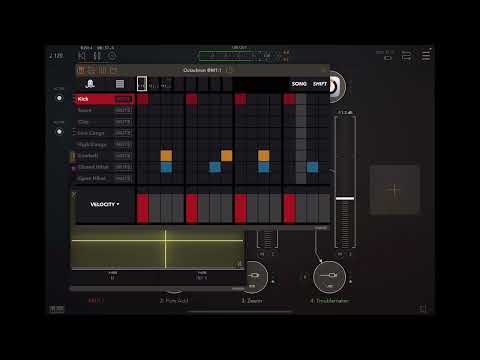Happy Easter! 🐣 🙂 iPad AUv3 MIDI Drum Sequencer App Octachron jamming with AUM, Drumcomputer, Acid