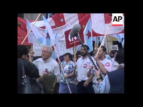SPAIN: MADRID: FISHING DISPUTE PROTEST