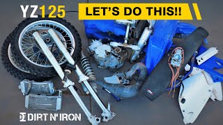 YZ125 dirt bike build - Teardown
