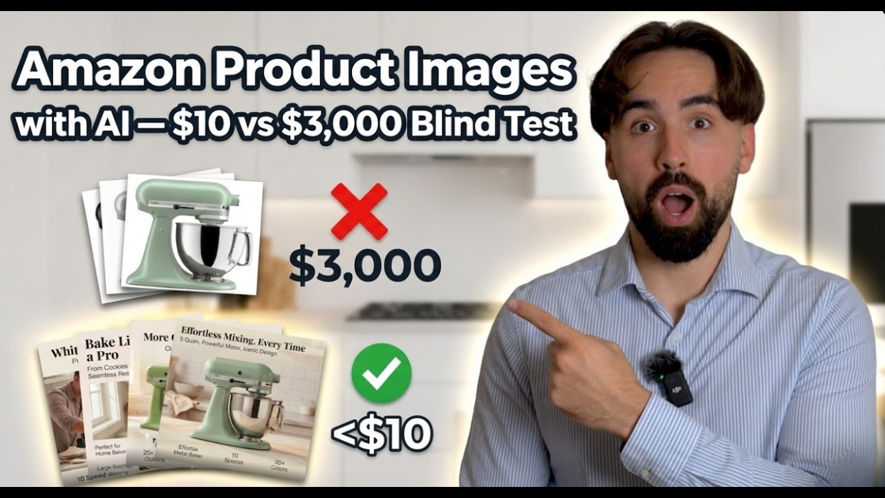 Amazon Product Images with AI — $10 vs $3,000 Blind Test