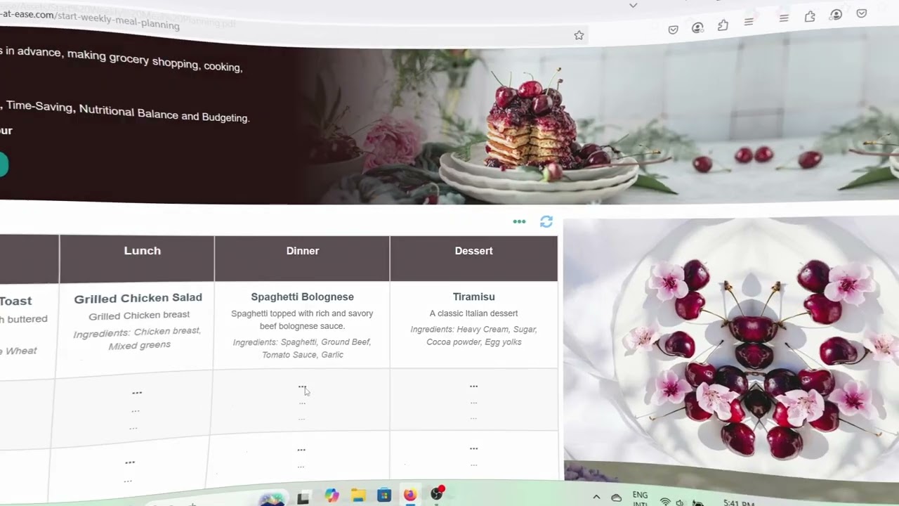 Free Online Weekly Meal Planner - Edit download or print