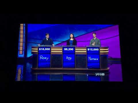Double Jeopardy, Roey Hadar Day 2 - 3rd Daily Double (7/18/19)