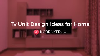 21 Simple TV Unit Designs for Modern Homes #tvunitdesigns #livingroomdesign #nobrokerinteriors