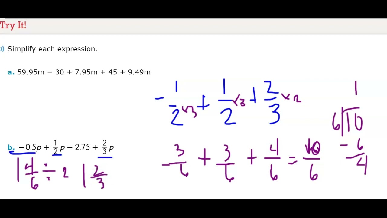 4-3 Simplify Expressions