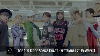 Top 100 K-Pop Songs Chart - September 2015 Week 3