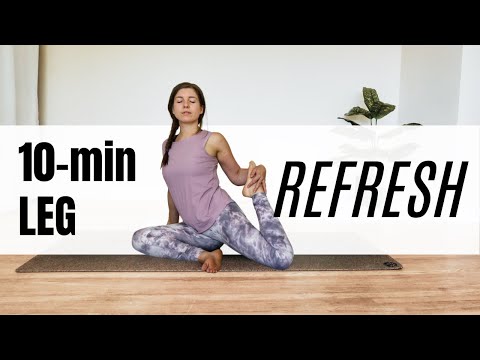 10-min Yoga for Flexible Legs //Yoga Stretch for Tired, Tight, Sore Legs to Increase Leg Flexibility