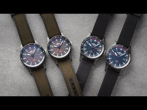 Fortis stellt das neue proprietäre Kaliber Werk 7 in vier neuen DLC-beschichteten Fliegermodellen...