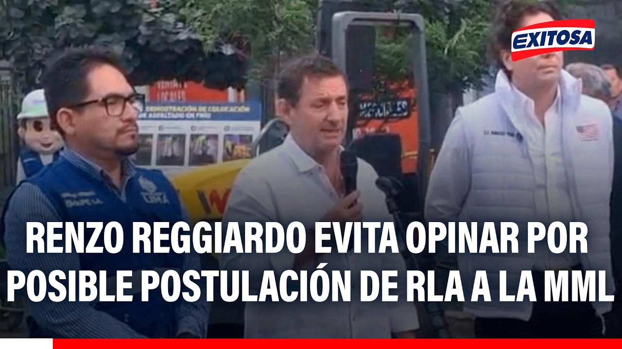 🔴🔵Renzo Reggiardo evita opinar por posible postulación de RLA a la alcaldía de Lima