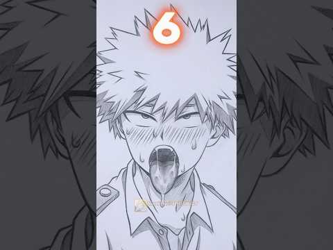 Which one you like for Bakugou 😝 #shorts #drawing #myheroacademia