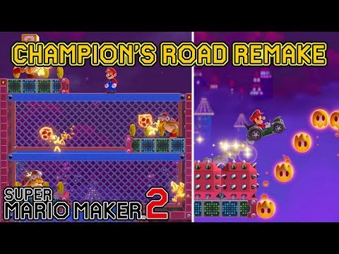 Super Mario Maker 2 - Incredible CHAMPION'S ROAD REMAKE from Super Mario 3D World