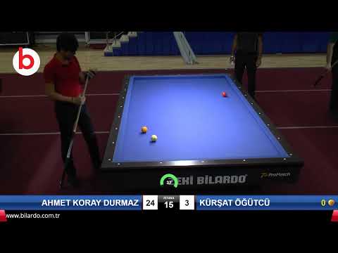 AHMET KORAY DURMAZ & KÜRŞAT ÖĞÜTCÜ Bilardo Maçı - 2019 GENÇLER 2.ETAP-3.MAÇLAR