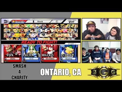 Smash 4 Charity - SonicMega/Whiffs (Red) Vs. TLTC/ViceGrip (Blue) Doubles Grand Finals - Smash Wii U