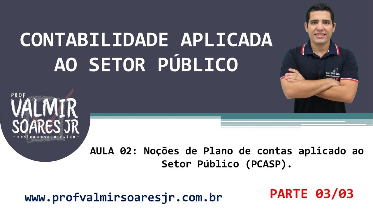 CONTABILIDADE PÚBLICA PARA CONCURSOS - AULA 02 - PARTE 03/03 - NOÇÕES DE PCASP