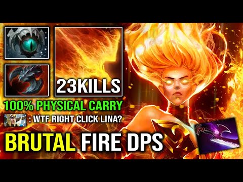 Dota 2 - Lina Carry Brutal Fire
