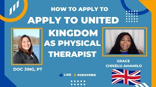How to Apply as Physical Therapist Job In The United Kingdom (Very Useful Guide)!