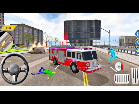 Rescue Fire Truck Simulator 3D - Emergency Firefighter Rescue Game - Android Gameplay #6