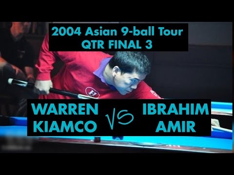 Warren KIAMCO vs Ibrahim AMIR - QF 2004 Asian 9-ball Tour